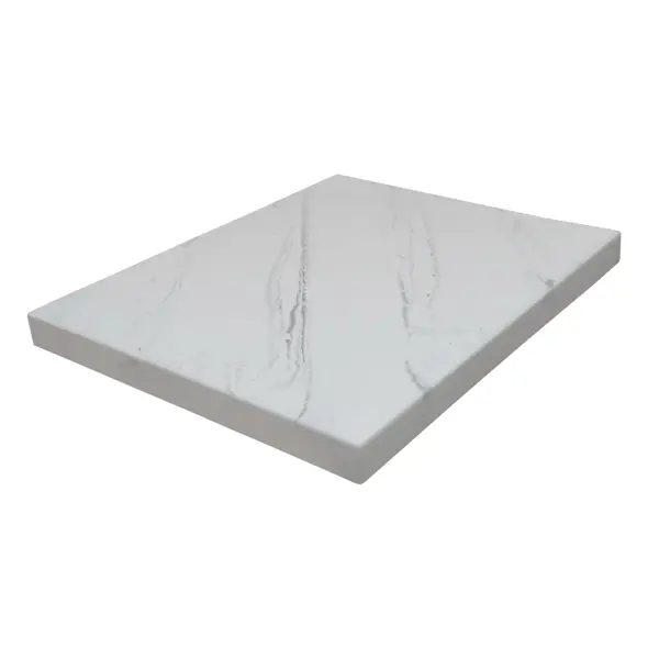 Столешница в ванную Scandi SC100-М 100x47 см, литьевой мрамор, цвет белый стол журнальный мебелик агами голд белый мрамор