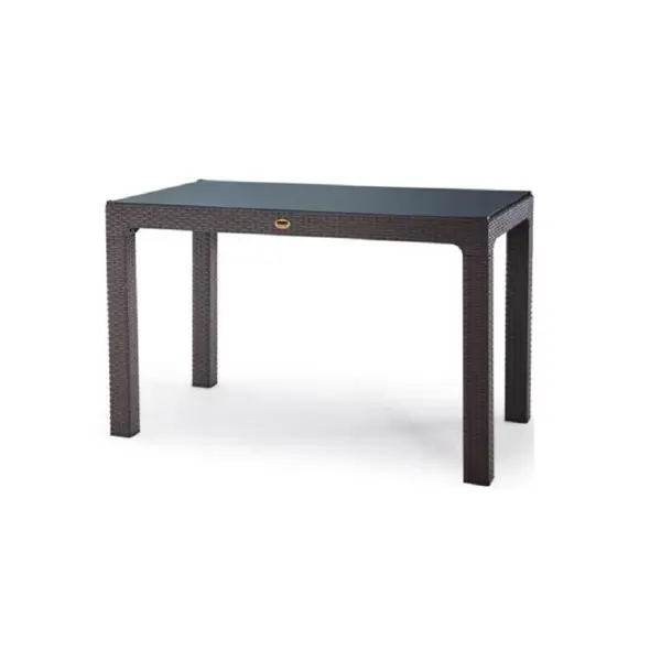 Стол садовый прямоугольный складной Rattan 120x70x75 см полипропилен цвет коричневый стол садовый прямоугольный капитоша складной 59 5x50 5x49 5 см полипропилен голубой