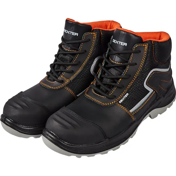 Ботинки Dexter S3 SRC размер 42 цвет чёрный обувь для мальчиков кожа водонепроницаемая детская спортивная обувь