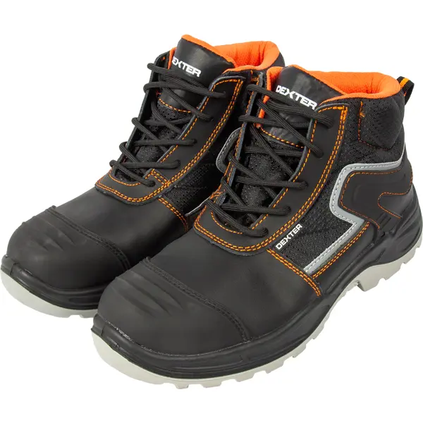 Ботинки Dexter S3 SRC размер 43 цвет чёрный обувь для мальчиков кожа водонепроницаемая детская спортивная обувь