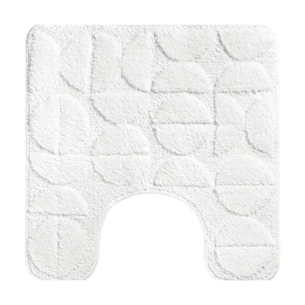 коврик для ванной verran disegno 024 03 50x80 см белый Коврик для туалета Verran Disegno 024-04 50x50 см цвет белый