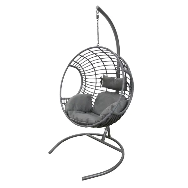 Кресло подвесное Милан BG2345 до 135 кг цвет серый подвесное кресло качели ecos