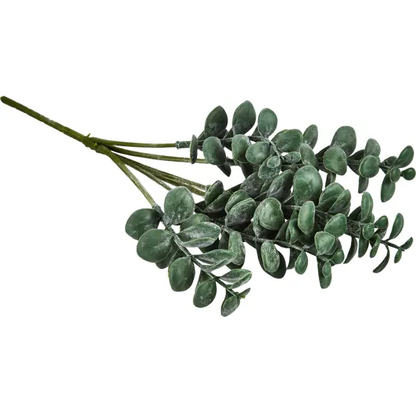 Искусственное растение Эвкалипт 34x15 см пластик цвет темно-зеленый искусственное растение клевер 41x22 см пластик зеленый