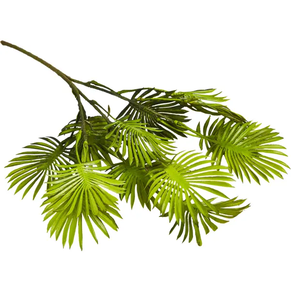 Искусственное растение Ветка пальмы 30x49 см пластик цвет зеленый искусственное растение эвкалипт 34x15 см пластик темно зеленый