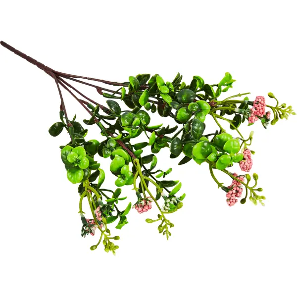 фото Искусственное растение букет цветов 36x23 см пластик цвет зеленый без бренда