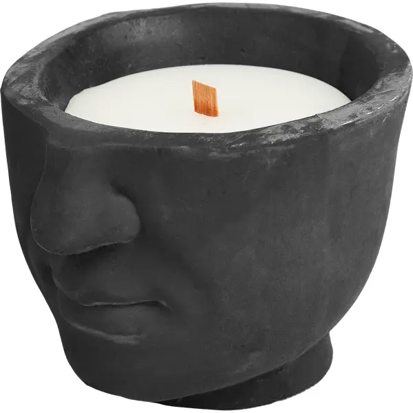 Свеча в гипсе Орней серая 9 см свеча фигурная в гипсе орней белая 8 5 см