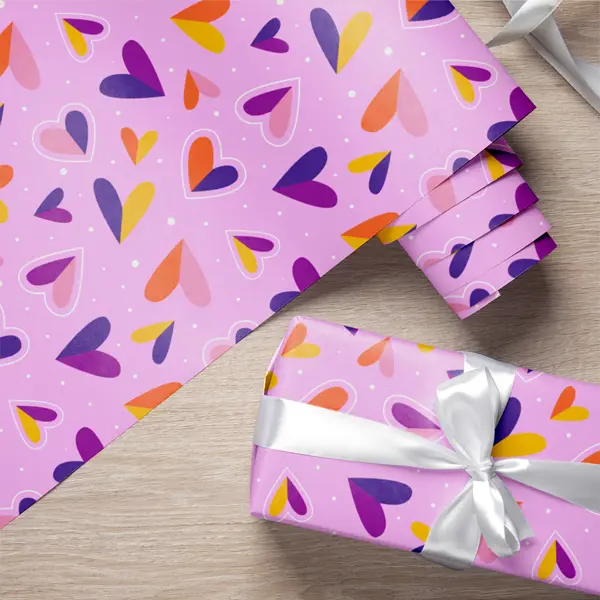 Бумага упаковочная «С любовью» 100x70 см цвет разноцветный бумага упаковочная глянцевая нежные ы 50 × 70 см