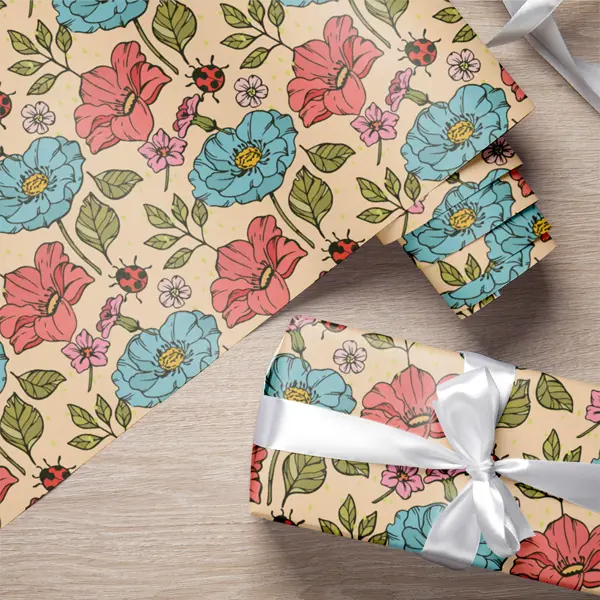 Бумага упаковочная «Цветочки» 100x70 см цвет разноцветный упаковочная бумага лучший подарок 70 см
