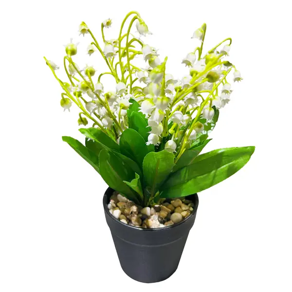 Искусственное растение Ландыш 26 см растение искусственное в кашпо ландыш 8х17 см в ассортименте