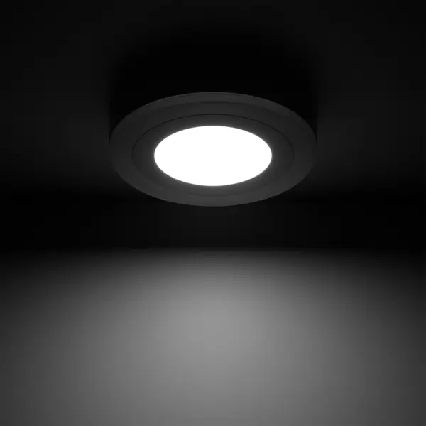 фото Светильник gauss backlight накладной bl217 круглый 9 вт акрил 4000k свет холодный белый