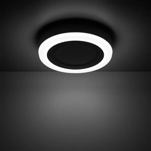 фото Светильник gauss backlight накладной bl217 круглый 9 вт акрил 4000k свет холодный белый