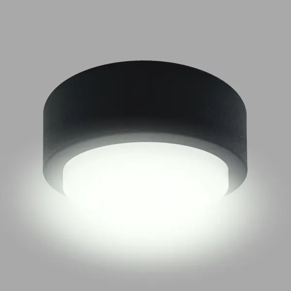 фото Светильник точечный накладной r75h.b, 3 м², цвет чёрный светкомплект