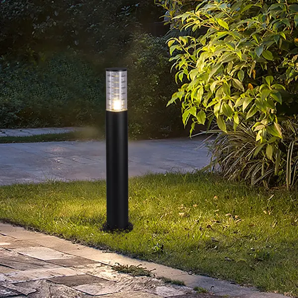 Светильник столб садово-парковый влагозащищенный Duwi Techno IP54 80 см цвет черный светильник настенный уличный светодиодный влагозащищенный duwi nuovo 15 вт ip65 теплый белый свет белый