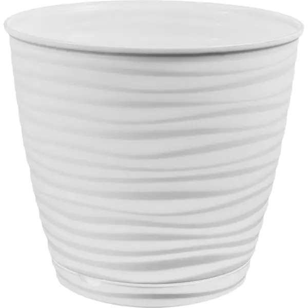 Горшок цветочный Saffron ø14.6 h13.5 см v1.5 л полипропилен белый кофейная пара керамическая ферреро 3 предмета чашка 180 мл блюдце d 14 5 см ложка белый