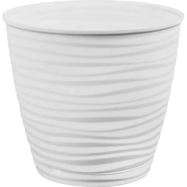 Горшок цветочный Saffron ø17.6 h16.2 см v2.6 л полипропилен белый кофейная пара керамическая ферреро 3 предмета чашка 180 мл блюдце d 14 5 см ложка белый