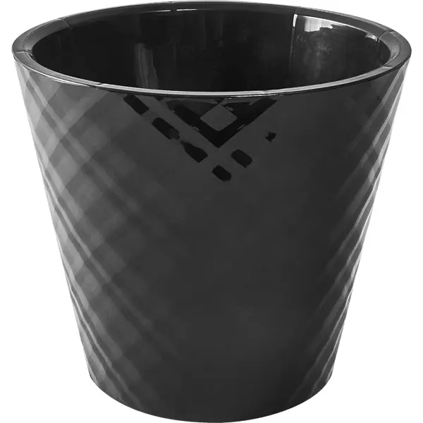 Горшок цветочный Ingreen Manhattan ø19 см v3.3 л пластик черный