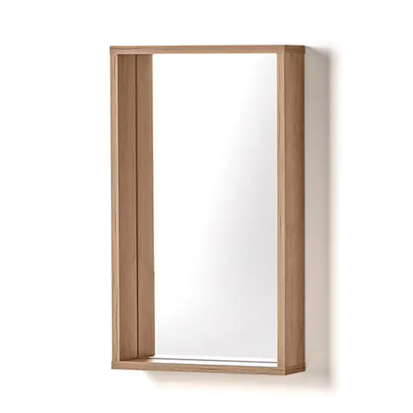 Зеркало для ванной Акваль Лофт В2.4.04.4.0.0 с полкой 40x70 см цвет дуб вотан