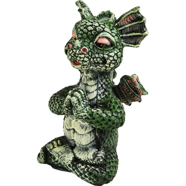 Фигура садовая Дракоша камень 25x15x14 см цвет зеленый фигура садовая дракон камень 45x38x23 см зеленый