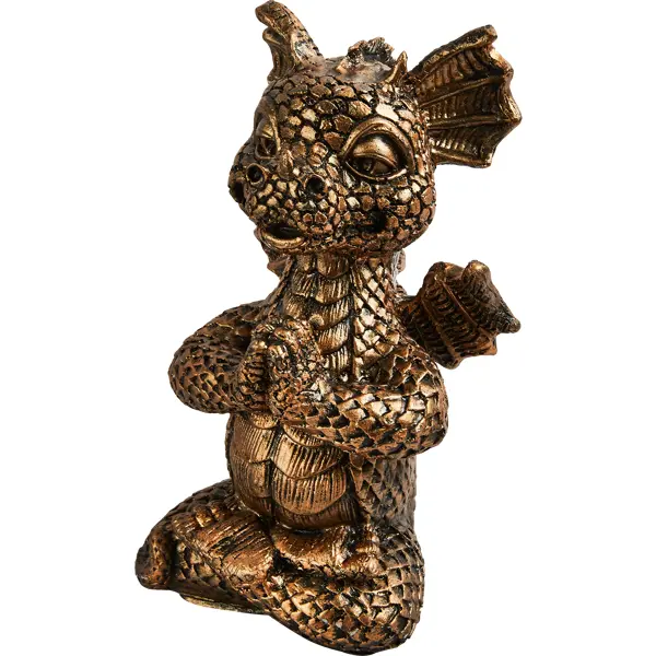 Фигура садовая Дракоша камень 25x15x14 см цвет бронзовый фигура ангел в венке перламутр 7х5х5см