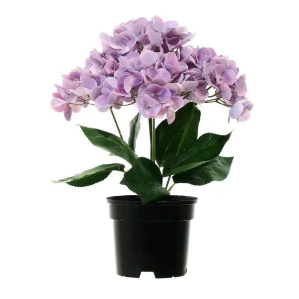 Искусственное растение в горшке гортензия h35 см цвет сиреневый растение искусственное аквариумное 11х9х6 см набор 2 шт фиолетовый
