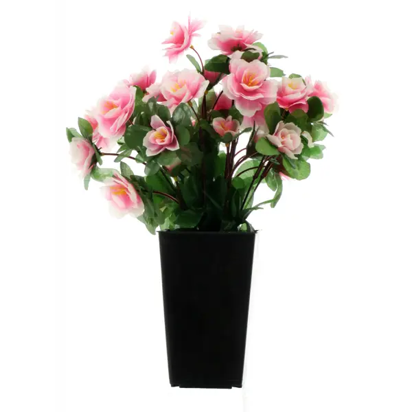 Искусственное растение в горшке азалия h30 см цвет розовый искусственное растение в горшке роза салем h50 см розовый