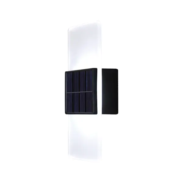 Светильник настенный светодиодный уличный на солнечной батарее Duwi Solar датчик освещенности холодный белый свет цвет черный светильник светодиодный дпп nbl pr2 13 4k snr led r аналог нпб 1101 датчик 13вт 4000к ip65 опал