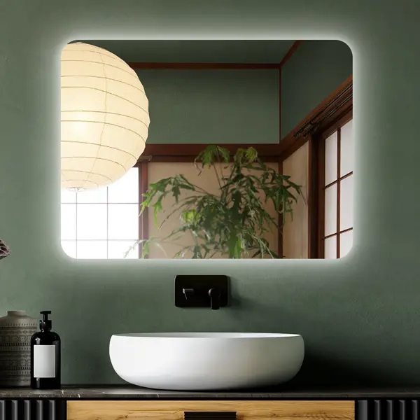Зеркало для ванной Сингапур DSSN8060 с подсветкой сенсорное с подогревом 80x60 см зеркало с подсветкой vicenza led 500x850 мм с подогревом