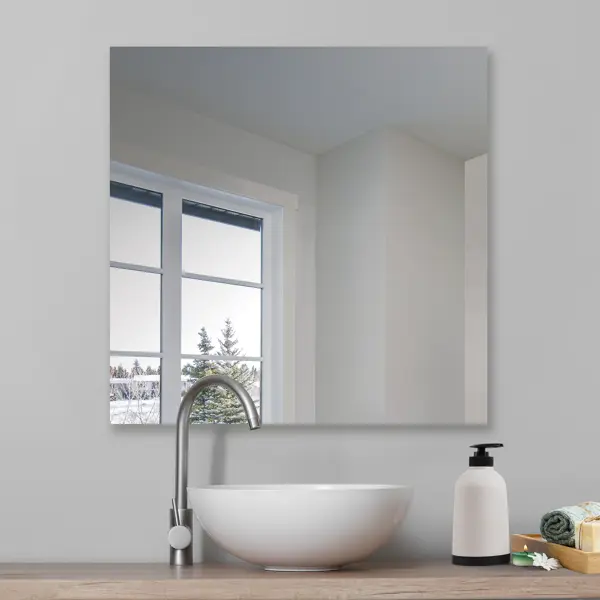 Зеркало для ванной SB60G 60x60 см зеркало для ванной акваль лофт в2 4 04 6 0 0 с полками 60x70 см дуб вотан