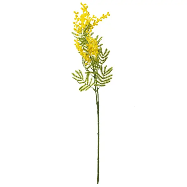 Цветок искусственный Мимоза 795935 10x10x75 см ПВХ/текстиль цвет желтый