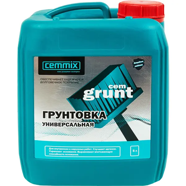 Грунтовка универсальная Cemmix Cemgrunt 5 л антибактериальное средство для бассейнов cemmix