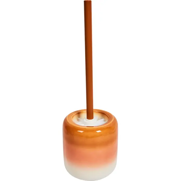 Ёршик для унитаза Swensa Lava цвет бело-оранжевый ёршик для унитаза swensa clarity прозрачный