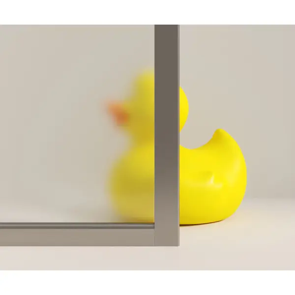 фото Душевой уголок март квадро квадратный 90x90 см хромированный профиль матовое стекло раздвижной