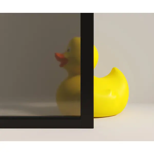 фото Душевой уголок март квадро black квадратный 90x90 см черный профиль тонированное стекло раздвижной