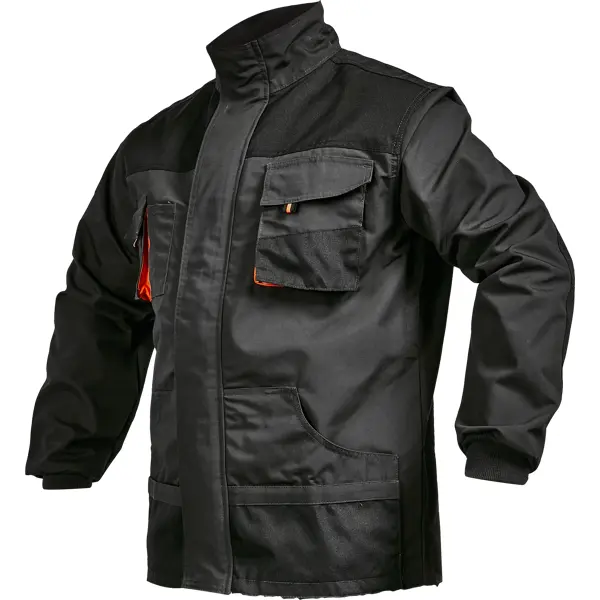 Куртка рабочая Эмертон цвет черный размер 48-50 рост 170-176 см 5 ремонтный комплект одежда zip замена куртка пальто открытый конец смола молния шитье