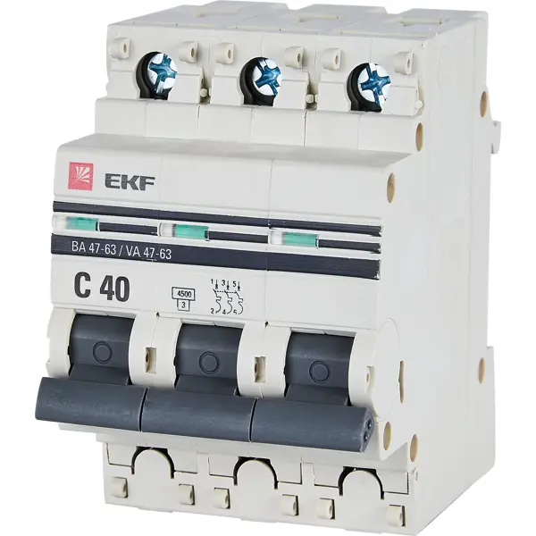 Автоматический выключатель EKF 40 A 4.5 kA