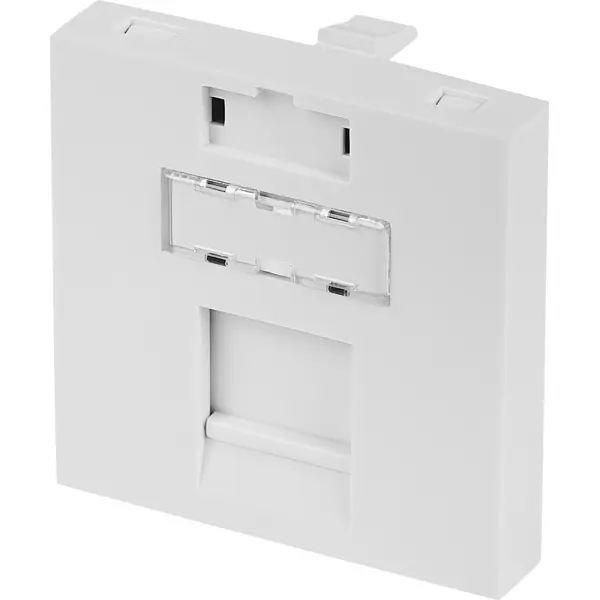 Модуль розеточный информационный Lexman 45х45 мм цвет белый выдвижной встраиваемый розеточный блок sete