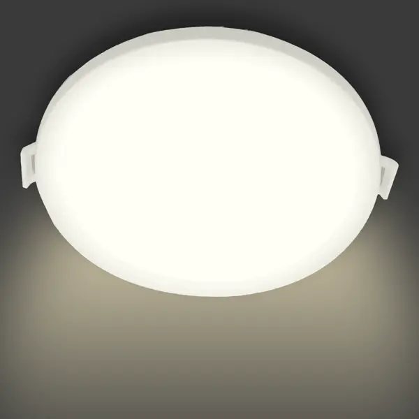 Светильник точечный светодиодный встраиваемый Apeyron 06-17 под отверстие 85 мм, 8 м², теплый белый свет, цвет белый спот встраиваемый inspire buziet gx53 светодиодный под отверстие 90 мм белый