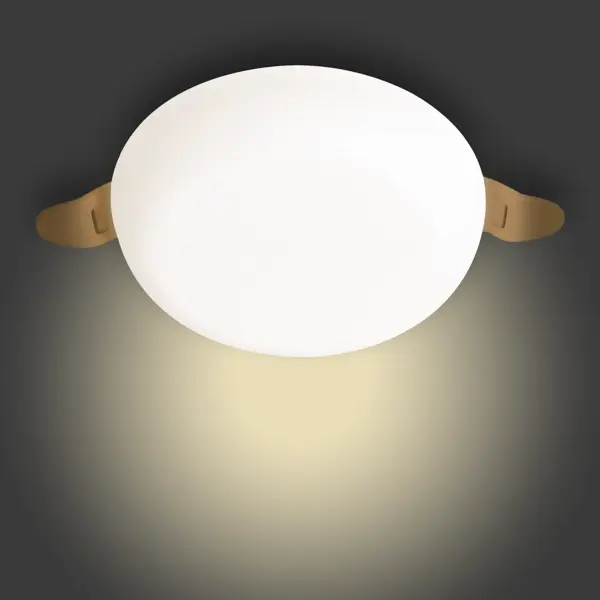 Светильник точечный светодиодный встраиваемый Apeyron под отверстие 5.5-10.5 мм 5 м² теплый белый свет цвет белый шнур питания для одно ного одностороннего светодиодного неона apeyron