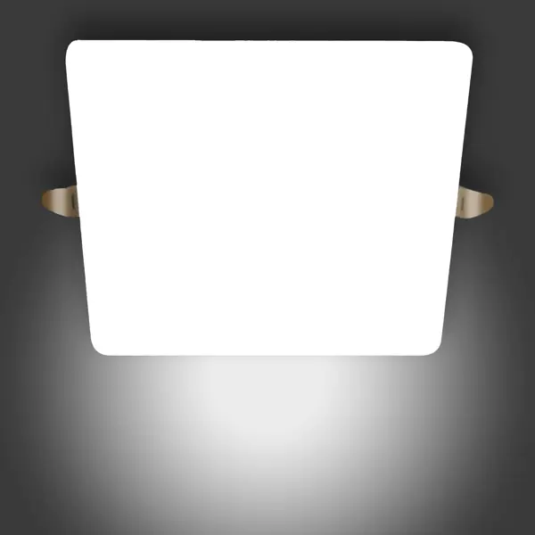 Светильник точечный светодиодный встраиваемый Apeyron квадрат под отверстие 10.5 мм 14 м² нейтральный белый свет цвет белый