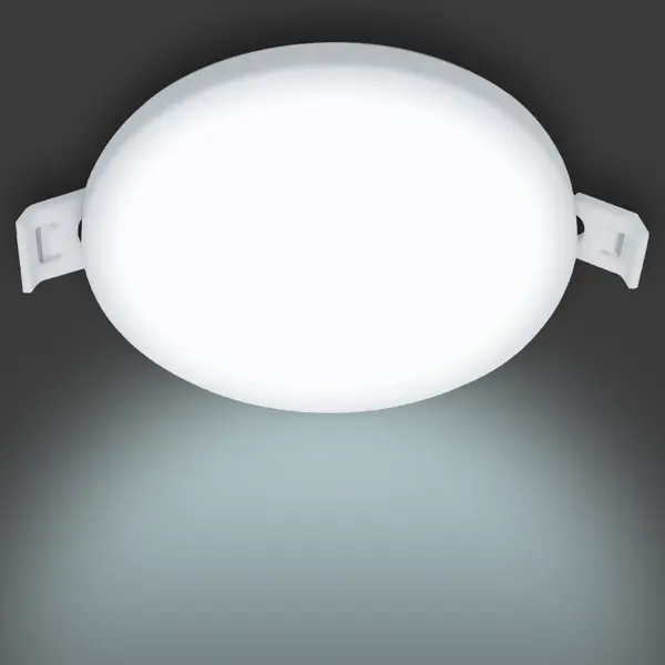 Светильник точечный светодиодный встраиваемый Apeyron 06-52 под отверстие 75 мм, 5.6 м², холодный белый свет, цвет белый спот точечный встраиваемый emilia с led подсветкой под отверстие 60 мм 4 м² прозрачный