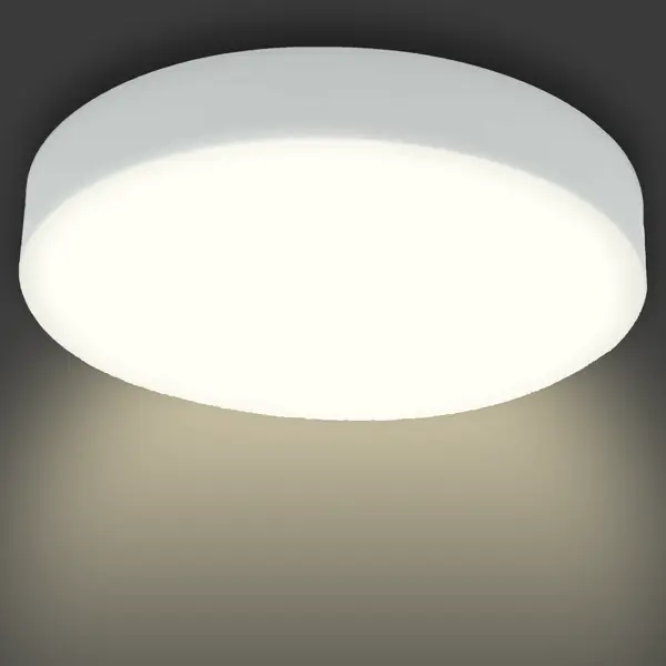 Светильник точечный светодиодный накладной Apeyron 06-35, 8 м², теплый белый свет, цвет белый светодиодная панель apeyron