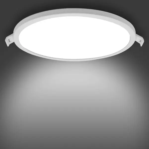 Светильник точечный светодиодный встраиваемый Apeyron 06-22 под отверстие 155 мм, 12 м², нейтральный белый свет, цвет белый светодиодный неон apeyron