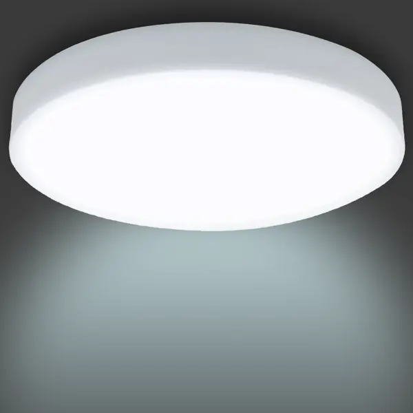 Светильник точечный светодиодный накладной Apeyron 06-65, 19.2 м², холодный белый свет, цвет белый светильник линейный 1200 мм 1x18 вт под светодиодную лампу t8 g13