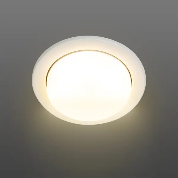 Светильник под лампу Эра GX53 220V 13W цвет белый светильник точечный эра kl70 gd 1 gx53 15вт ip20 золотистый б0048954