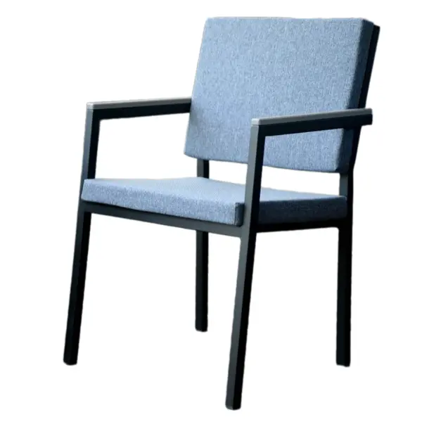 Кресло Версаль 55x62x85.5 см дерево цвет черный/серый