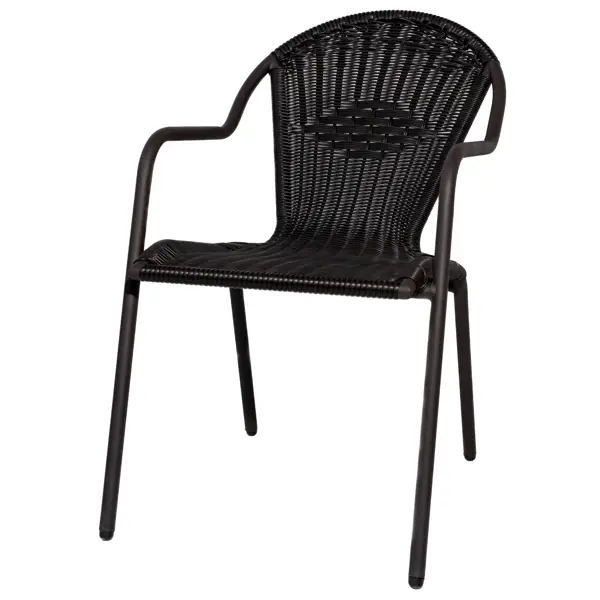Кресло Manoko-2 54x66x88 см искусственный ротанг цвет черный кресло шезлонг с полкой 75x59x109 см ротанг