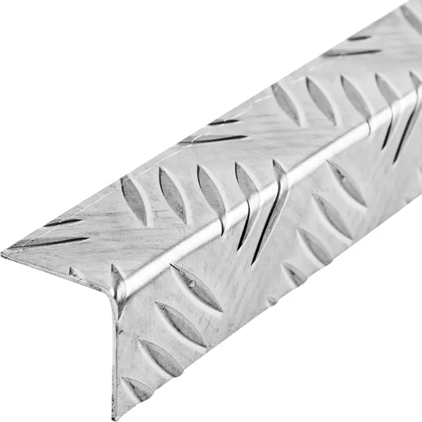 Профиль рифленый Квинтет 30x30x1.5x1200 мм, алюминий, цвет серый лист рифленый амг2 1 2x300x1200 мм алюминий