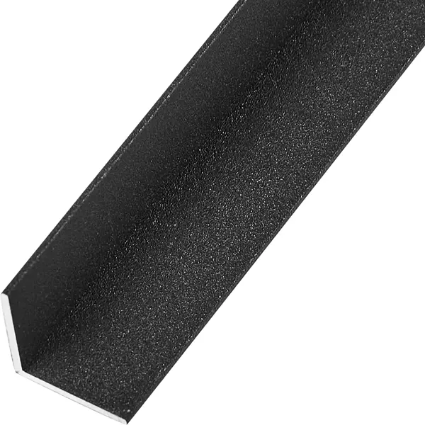 L-профиль с равными сторонами 15x15x1x1000 мм, алюминий, цвет черный лоток вертикальный для бумаг brauberg germanium 250х72х315 мм металлический черный 231948