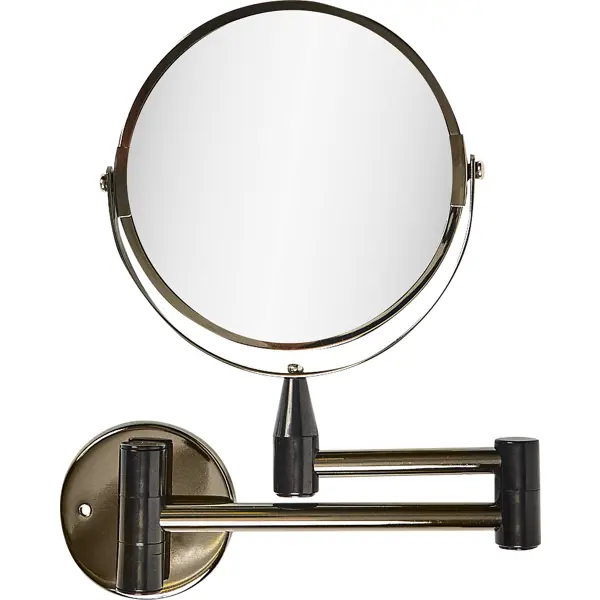 Зеркало косметическое настенное Swensa двустороннее 15 см цвет чёрный зеркало косметическое настенное swensa двустороннее 15 см чёрный