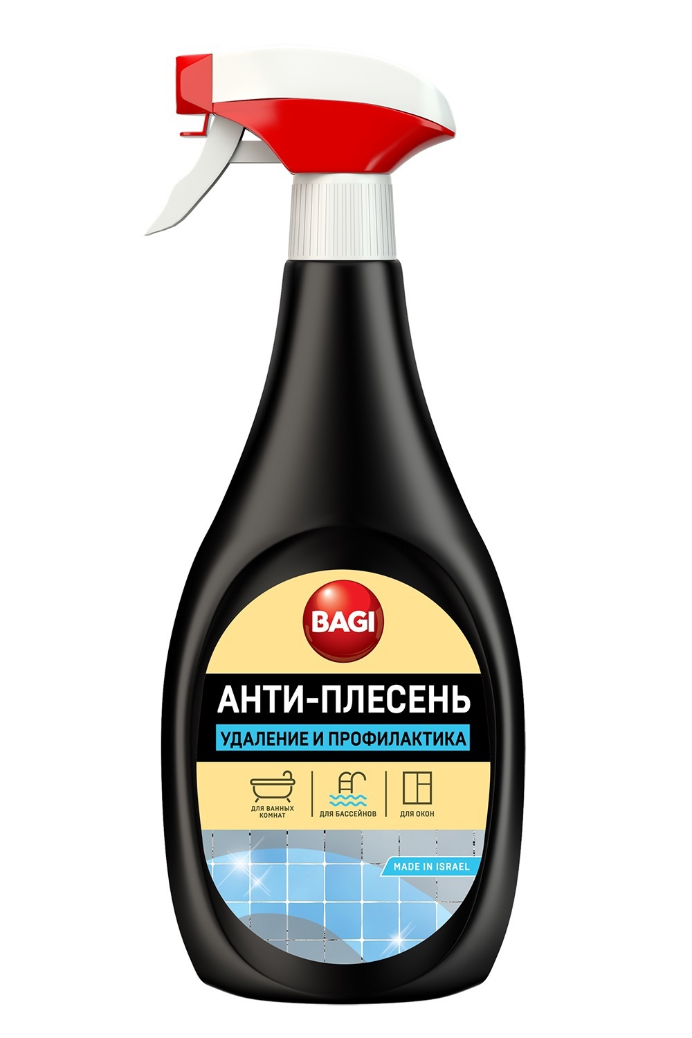 Спрей для чистки кафеля и сантехники Bagi Анти-плесень 0.5 л ✳️ купить по  цене 417 ₽/шт. в Самаре с доставкой в интернет-магазине Леруа Мерлен